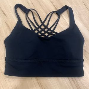 Lululemon energy bra - longline - black size 6